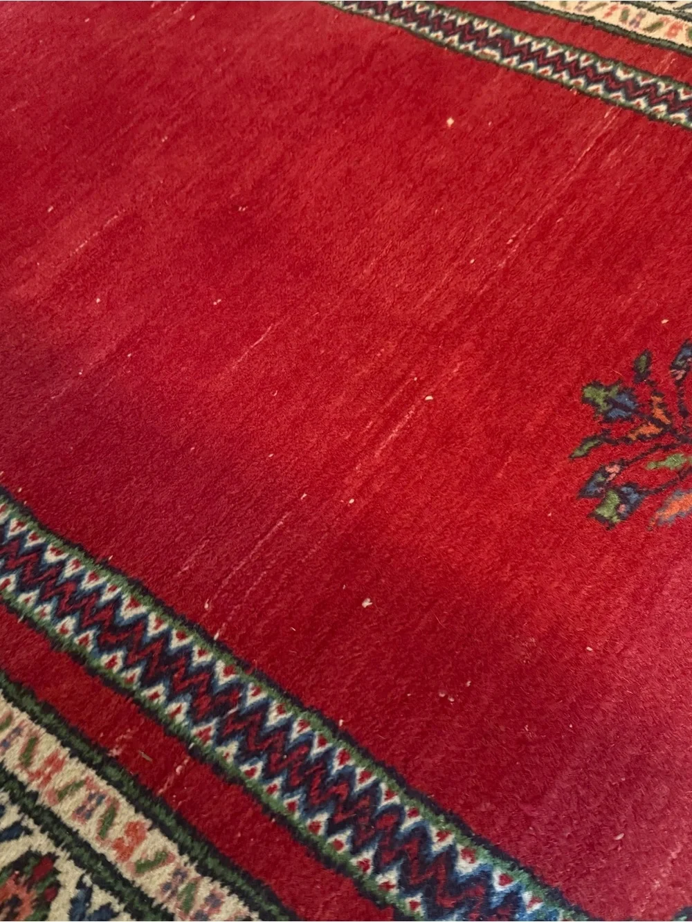 Vintage Wool Hand Knotted Tradicional Prayer Rug 3’x5’